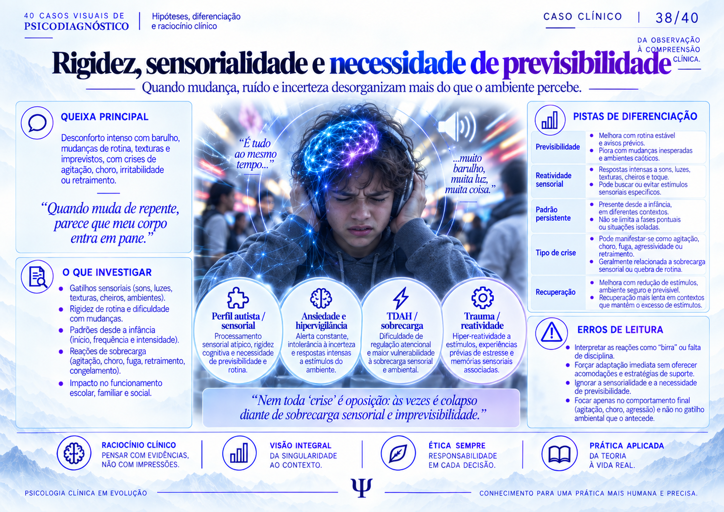 Rigidez, sensorialidade e necessidade de previsibilidade